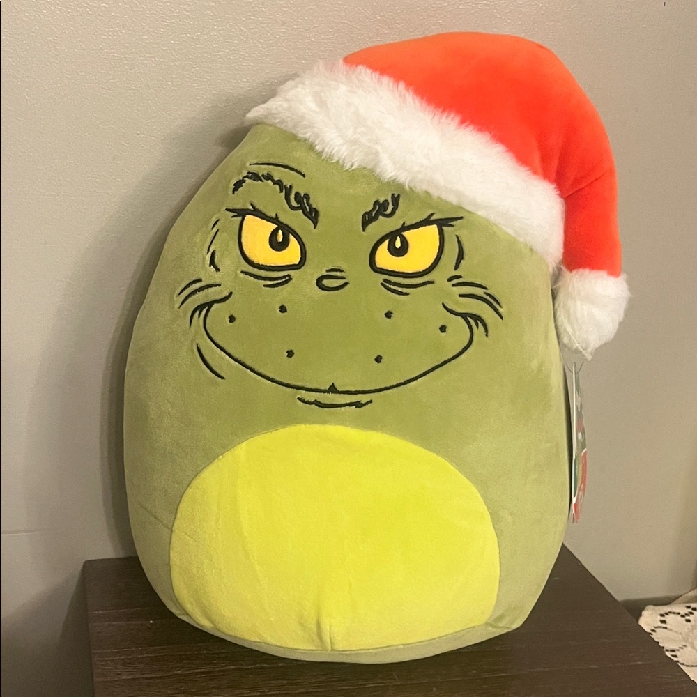 Squishmallows How The Grinch Stole Christmas Santa Hat 11" Plush Stuffed